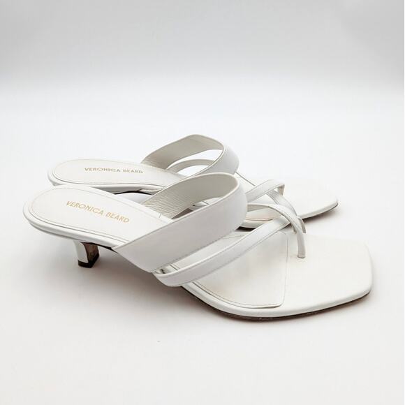 Veronica Beard Alanis Kitten Heel Slide Sandal Women's Coconut Size US9M EU40 - Picture 4 of 14